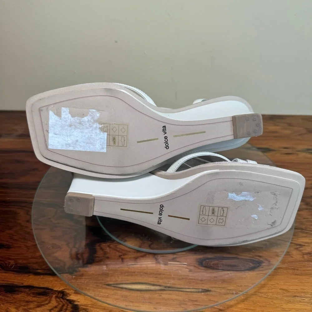 Dolce Vita Gemini Wedges - ivory leather